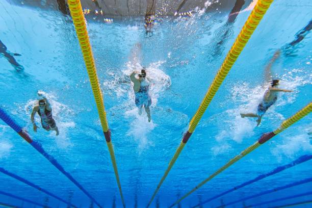 描写游泳选手水中身姿的优美语句